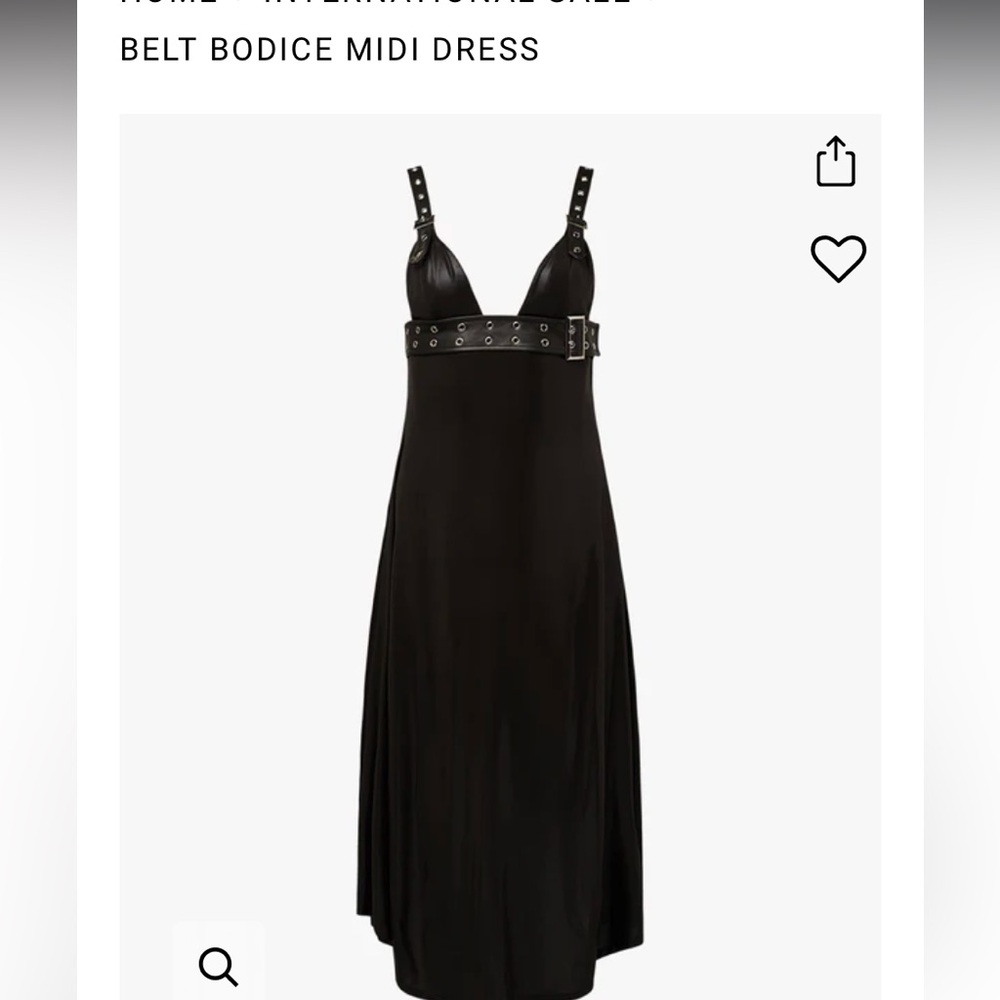 Black midi dress
